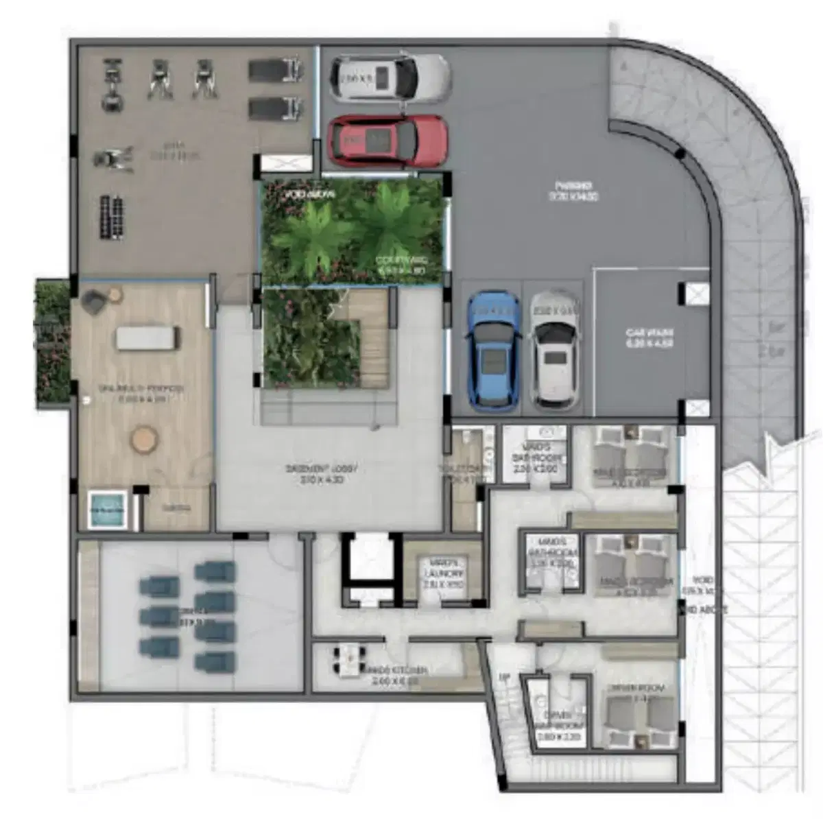 7 BR Floor Plan 27,199 Sq. Ft.