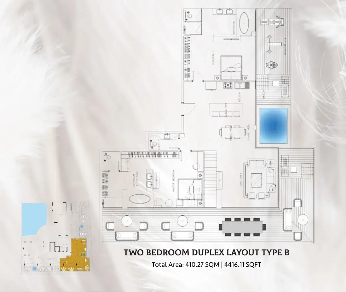 Empire Suites At Jvc Dubai 2 Bedroom Apartments Floor Plan