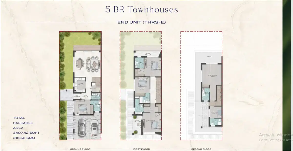 5 Bedroom Townhouses