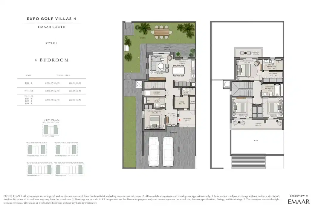 Expo Golf Villas Phase 4 4 Bedroom Villas Floor Plan