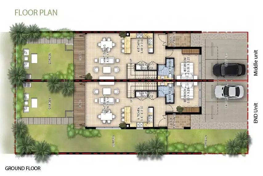 Damac Hills Silver Springs 4 BR Villa Floor Plan