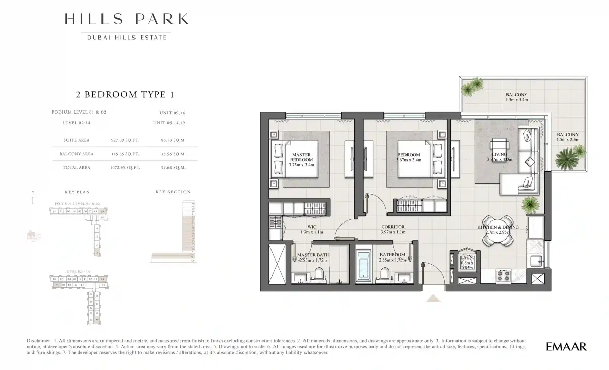 2 Bedroom Apartments