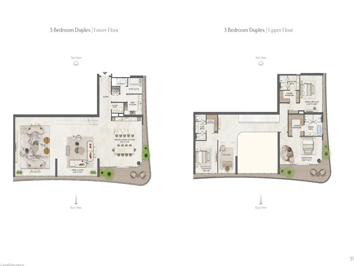 4 Bedroom Duplexes