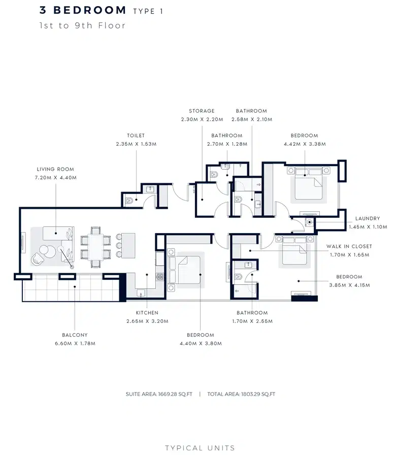 3 BR Apartment