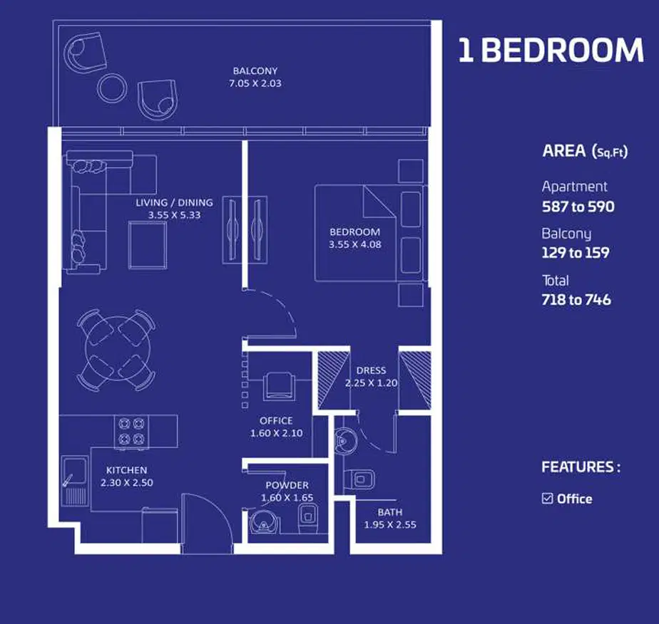 1 Bedroom Apartments