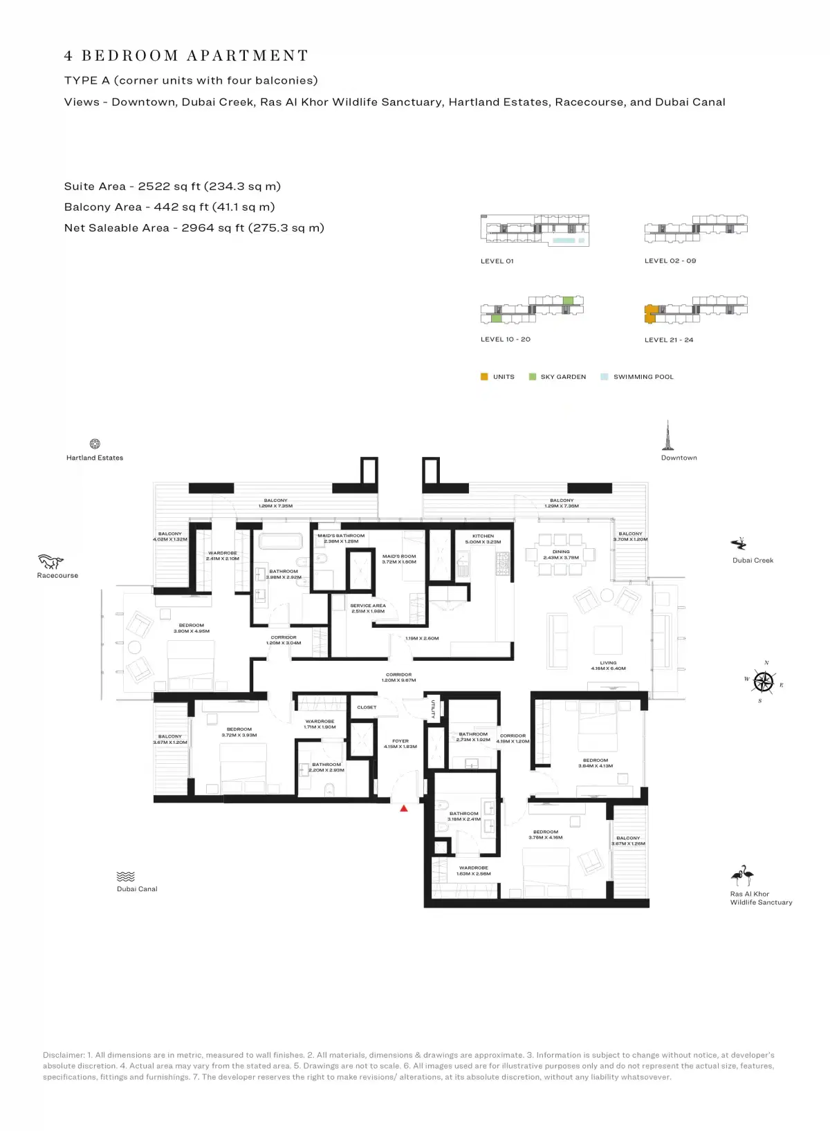 4 Bedroom Apartments