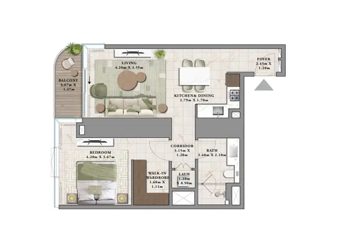 1 Bedroom Apartments-1