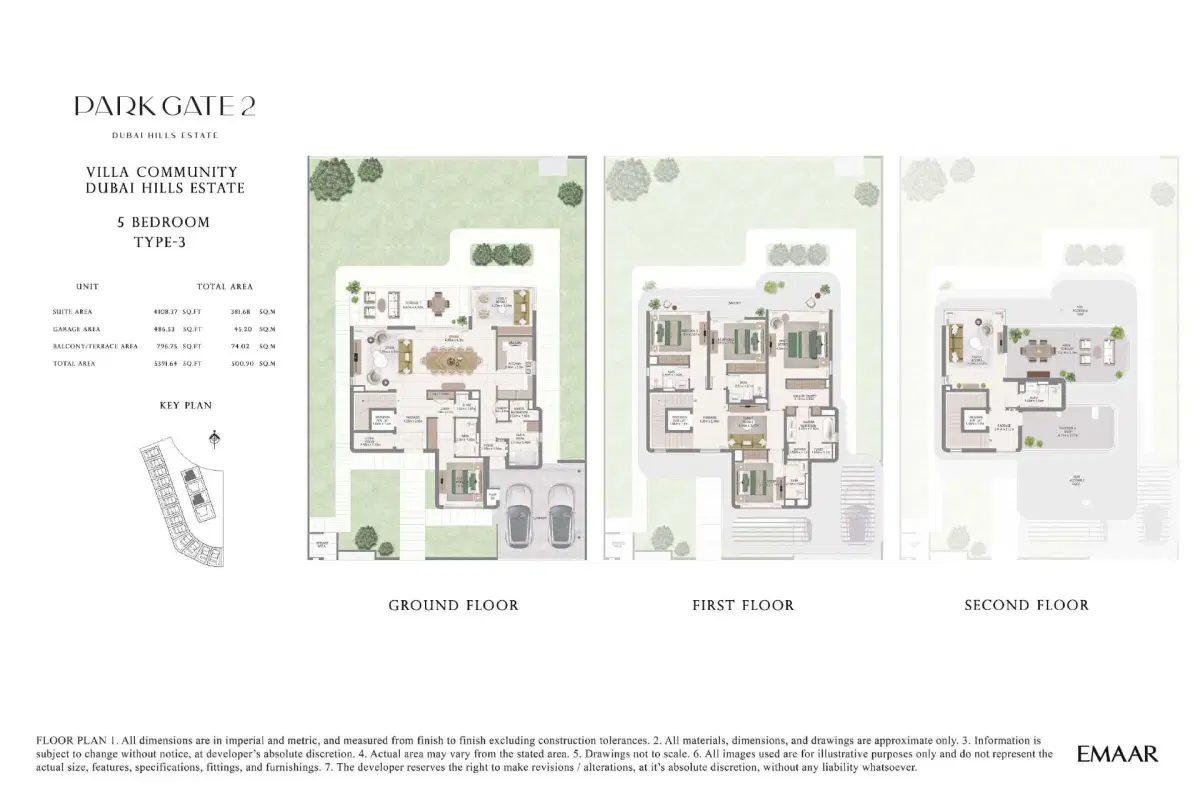 5 BR Floor Plan 5,391 Sq. Ft.