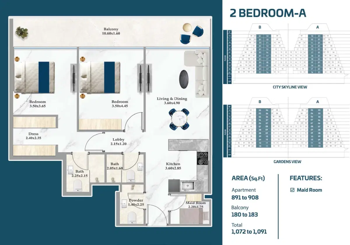2 Bedroom Apartment