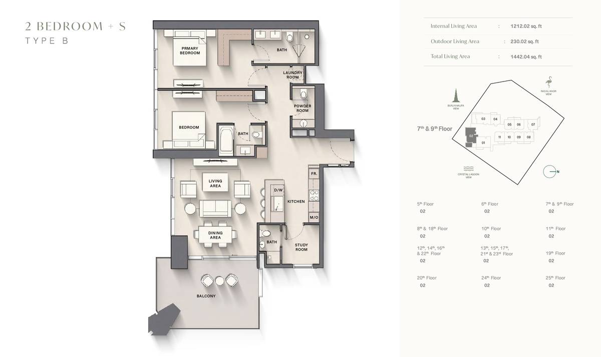 2 Bedroom Apartments Type-1