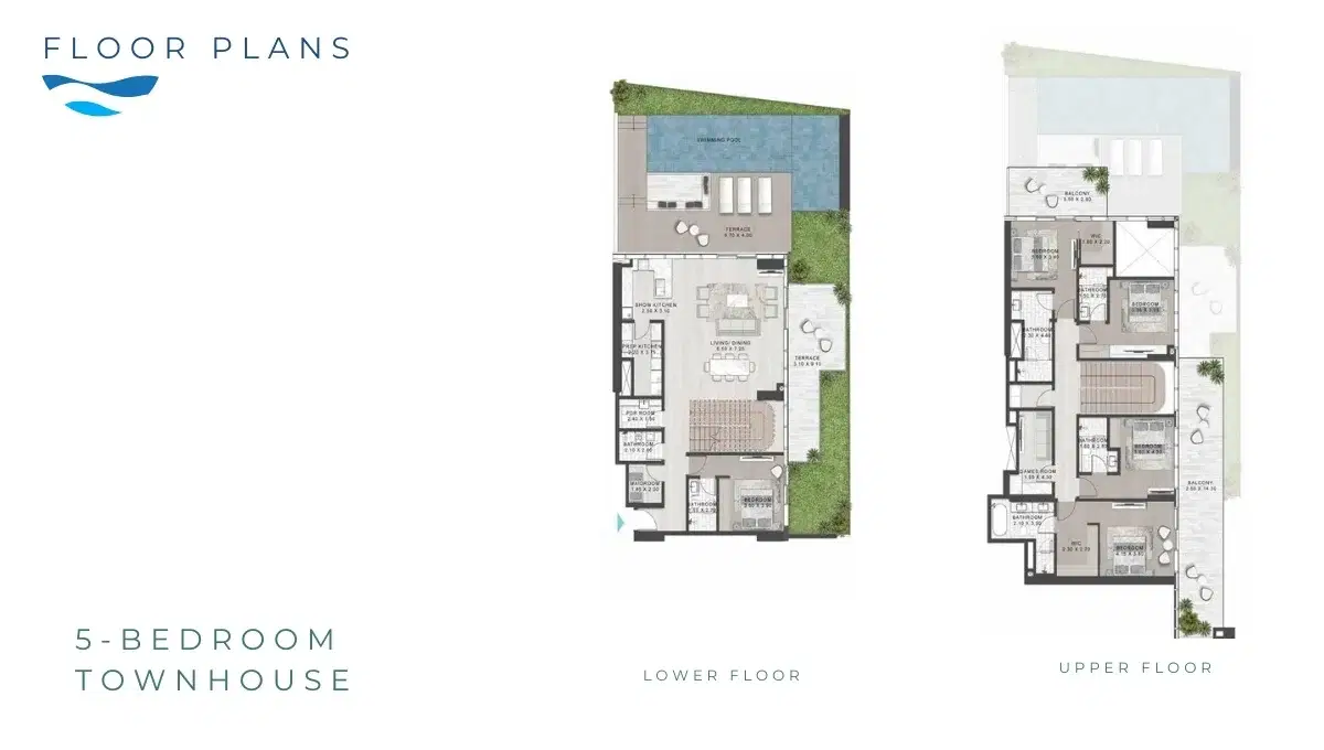 Damac Shoreline Al Marjan Island 5 Bedroom Townhouses Floor Plan