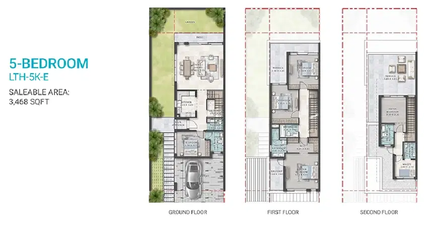 5 Bedroom Townhouses