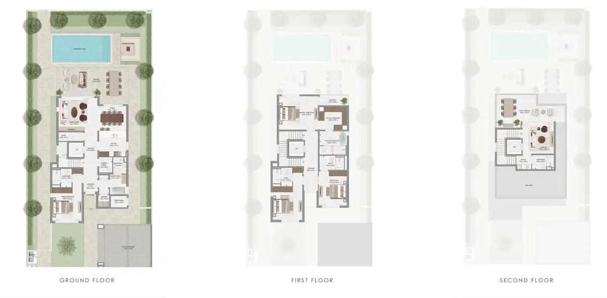 Emaar Avelia at The Valley | Luxury Villas in Dubai 4 BR Villa Floor Plan