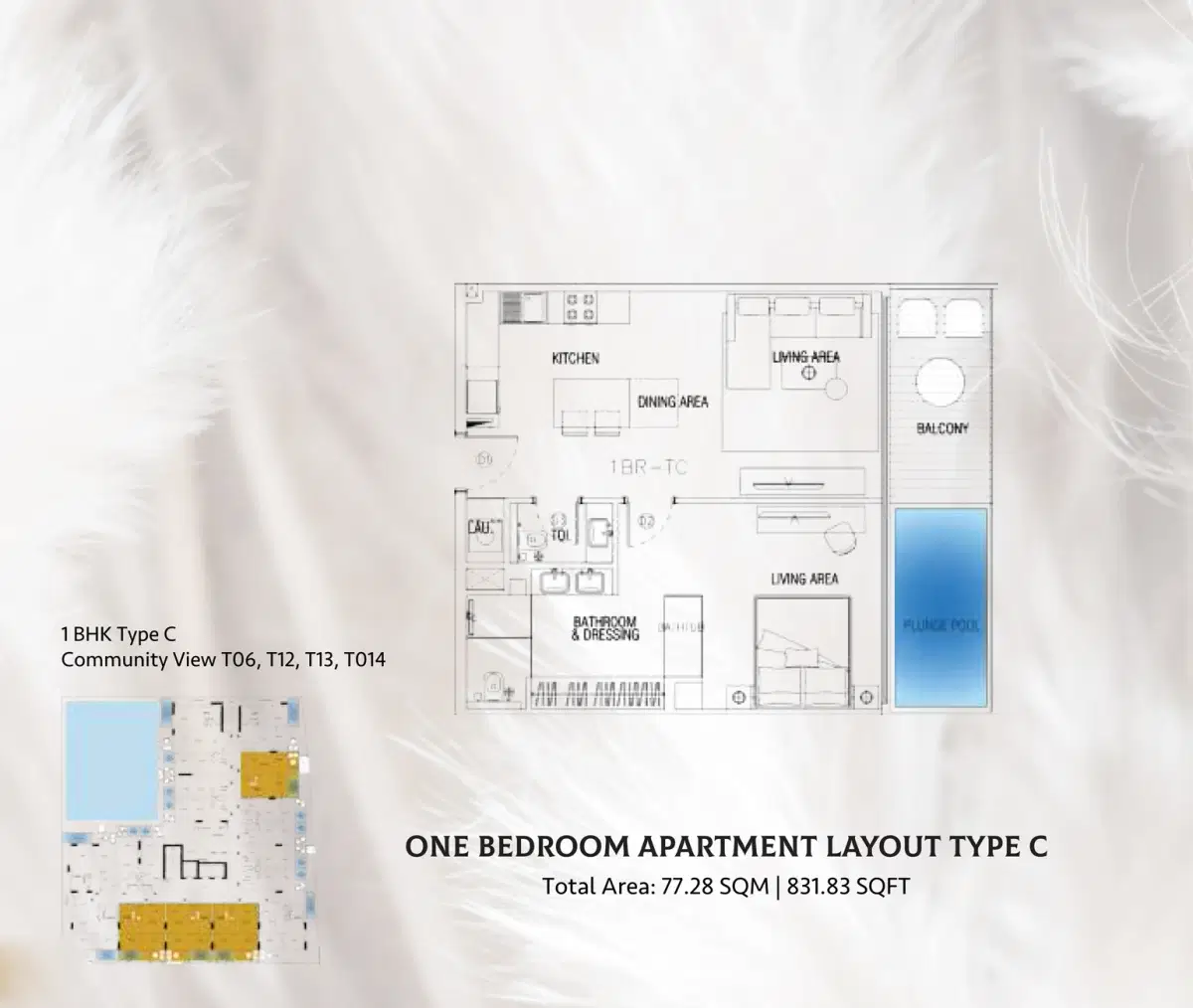Empire Suites At Jvc Dubai 1 Bedroom Apartments Floor Plan