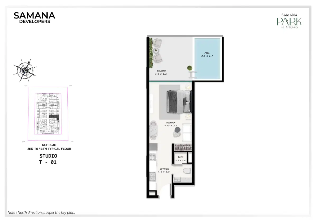 Samana Park Meadows Dlrc Studios Floor Plan