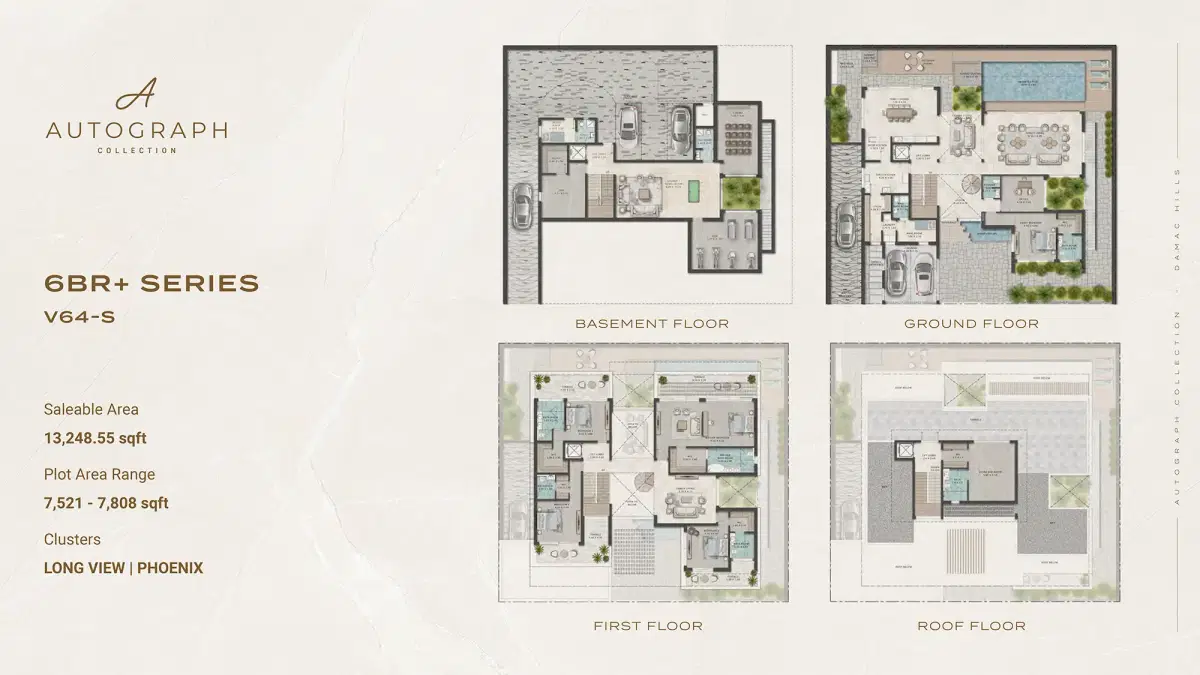 Autograph Collection Damac Hills 6 BR Villas Floor Plan