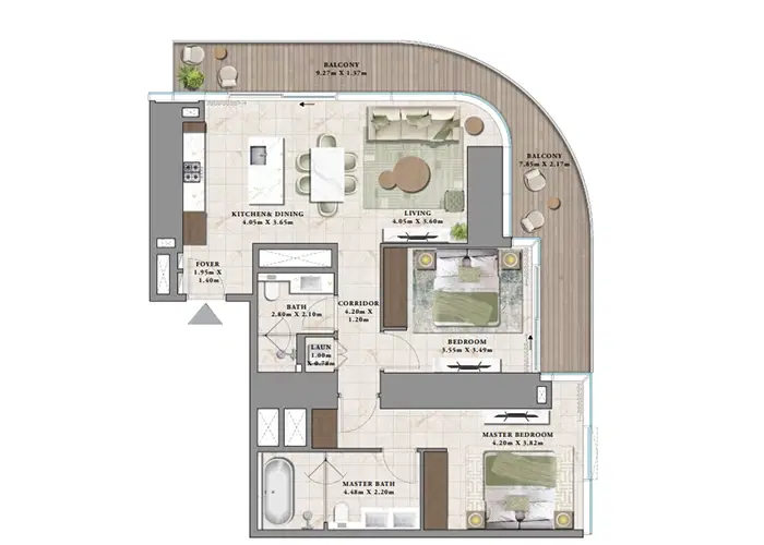 2 Bedroom Apartment
