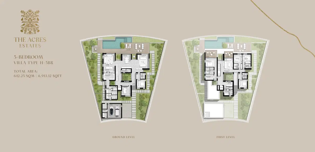 Meraas The Acres Estates 5 Bedroom Villas Floor Plan