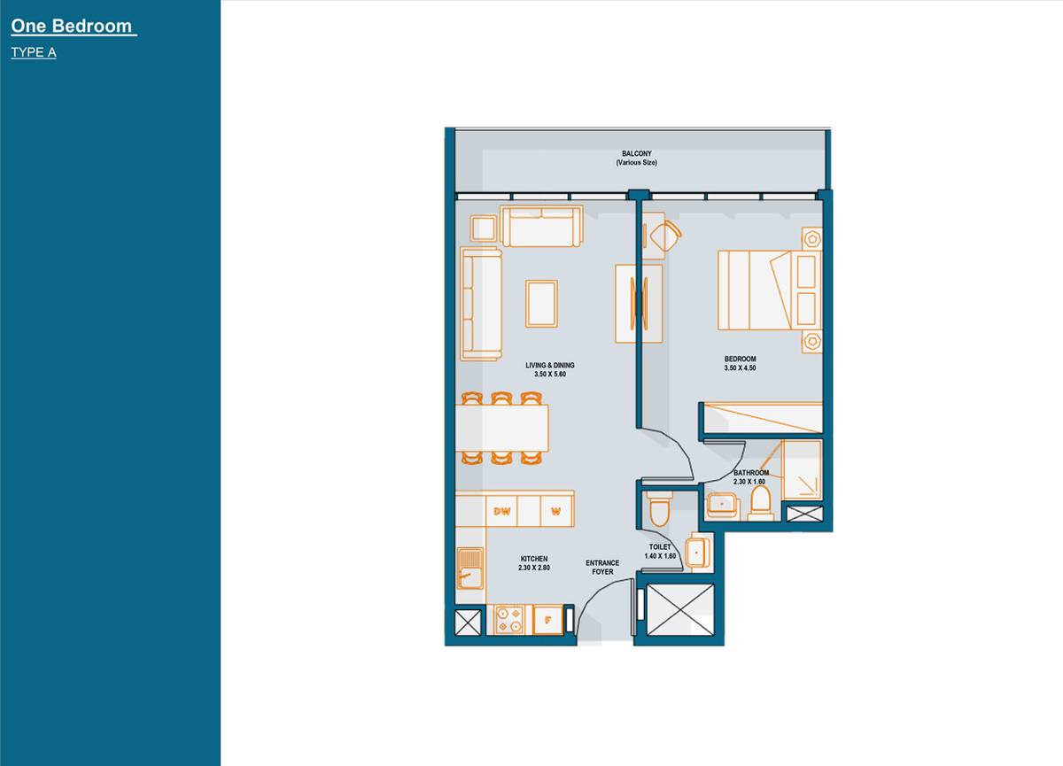 Reportage Verdana Townhouses Phase 3 1 BR Apartment Floor Plan