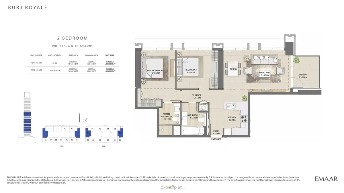 2 Bedroom Apartments