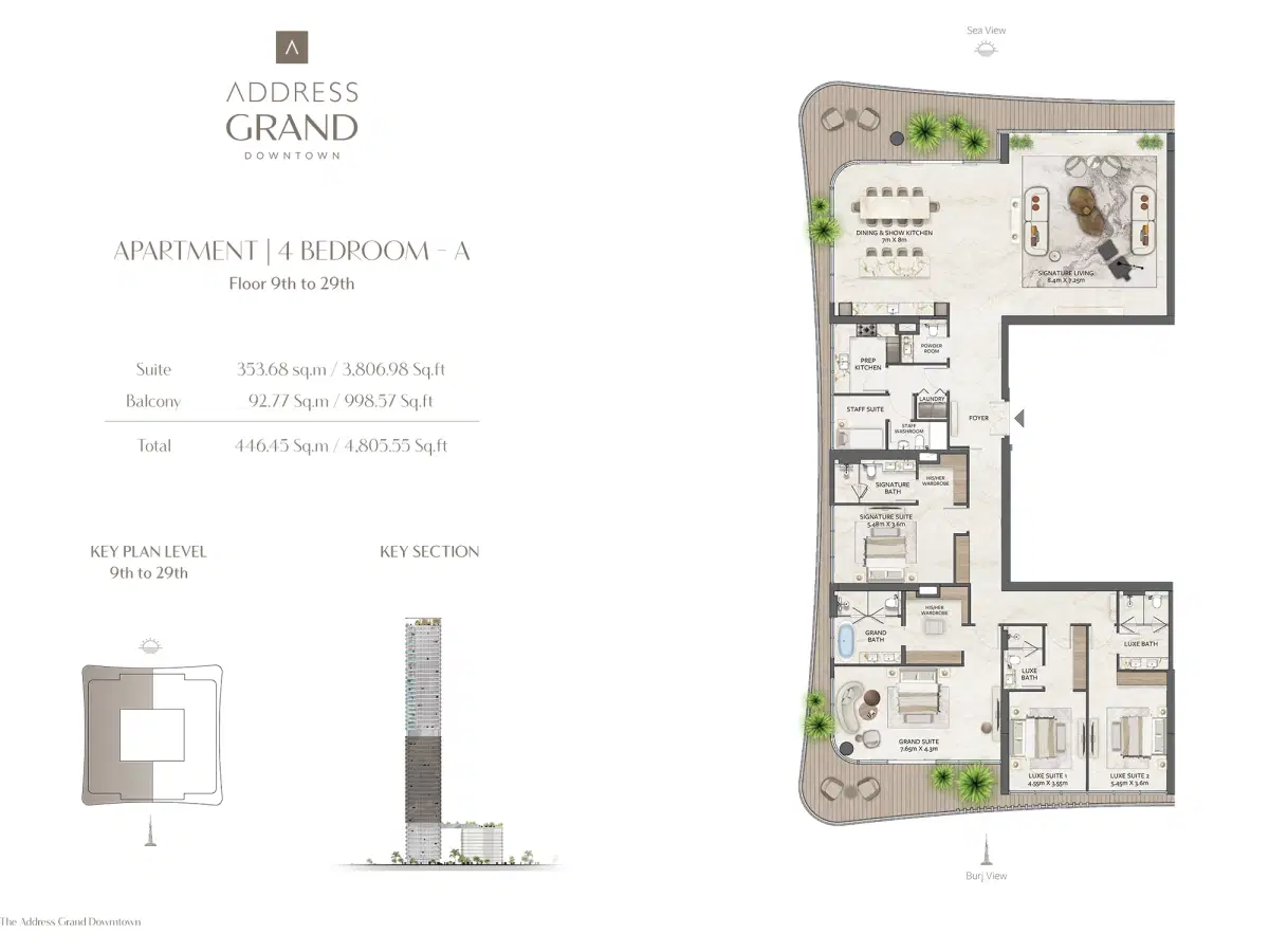 4 Bedroom Apartments