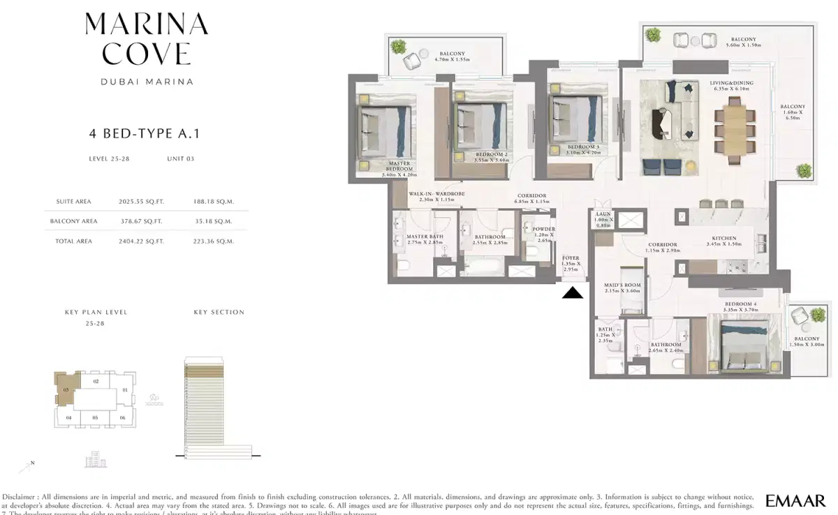 4 Bedroom Apartments