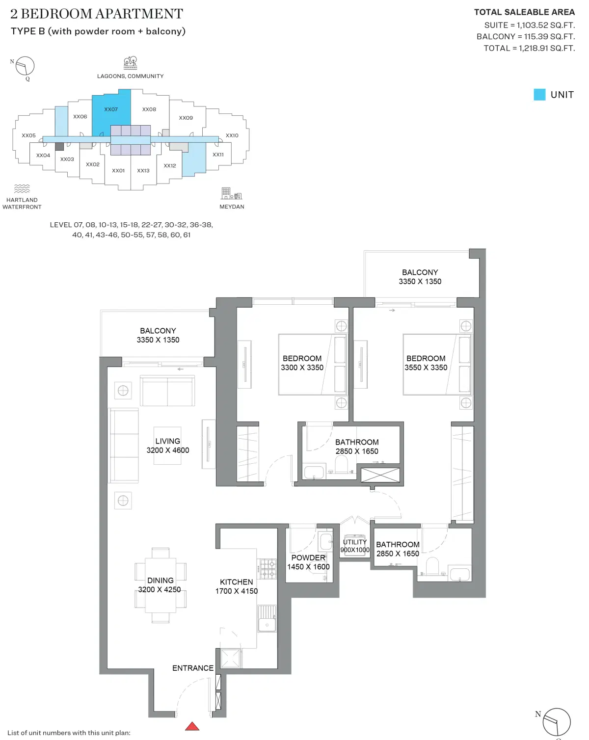 2 Bedroom Apartments