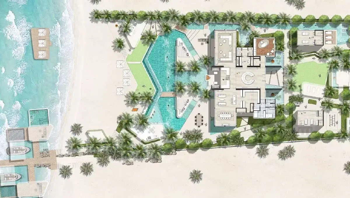 Amali Island Dubai Islands 6 BR Villa Floor Plan