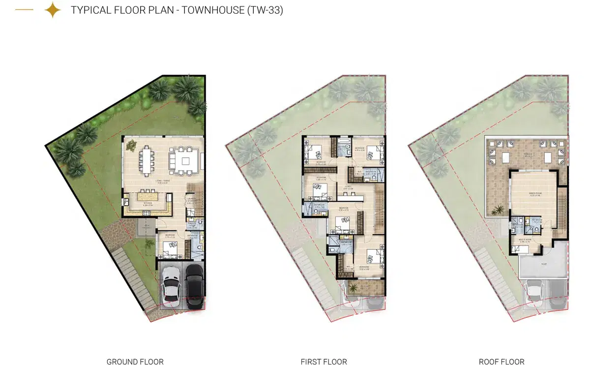 6 BR Floor Plan