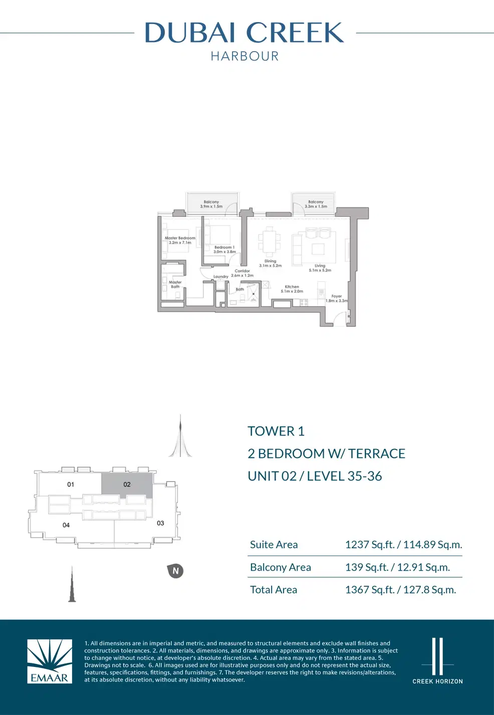 2 BR Appartment