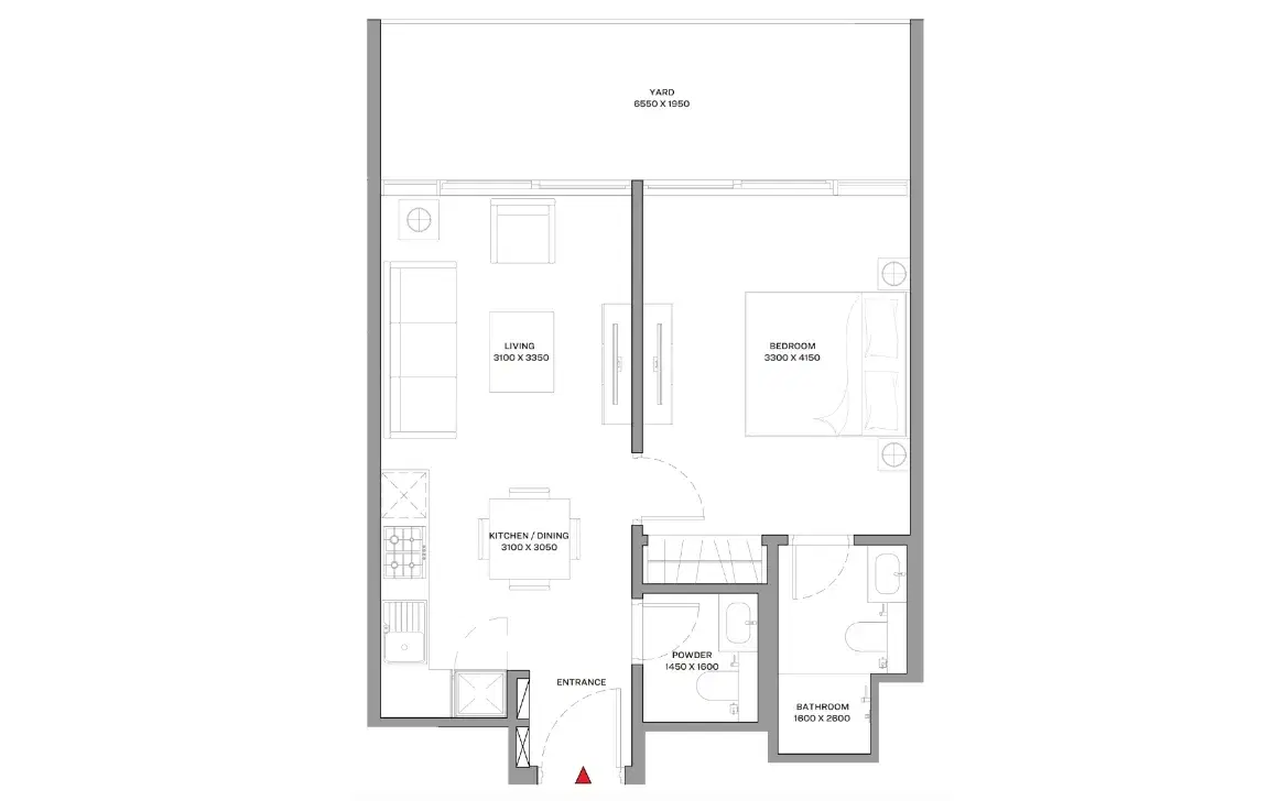 1 Bedroom Apartments Type-1