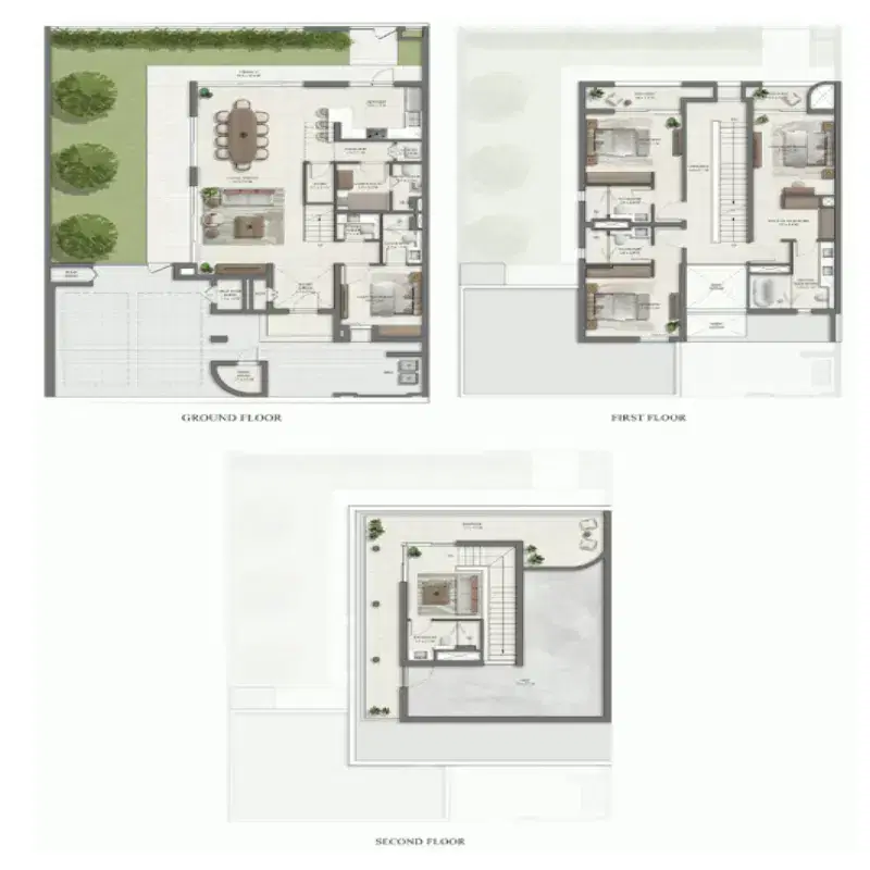 Emaar Salva At The Heights Country Club And Wellness 4 BR Townhouse Floor Plan