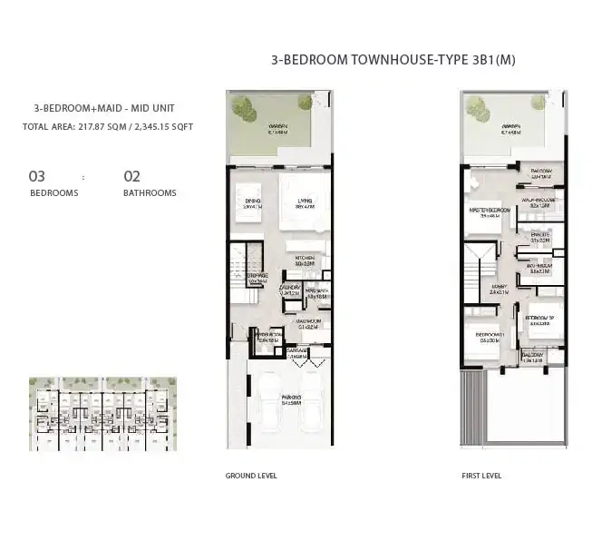 3 Bedroom Townhouses