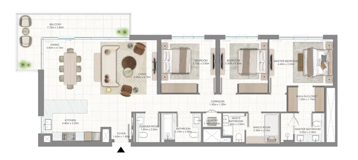 3 Bedroom Apartment