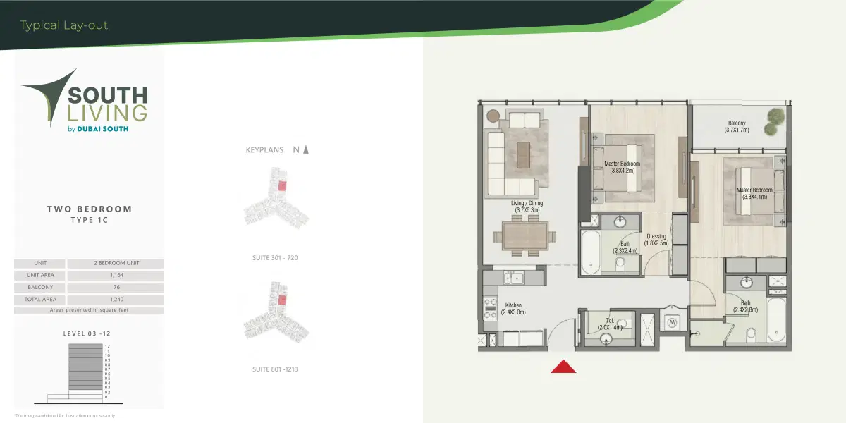 2 Bedroom Apartments