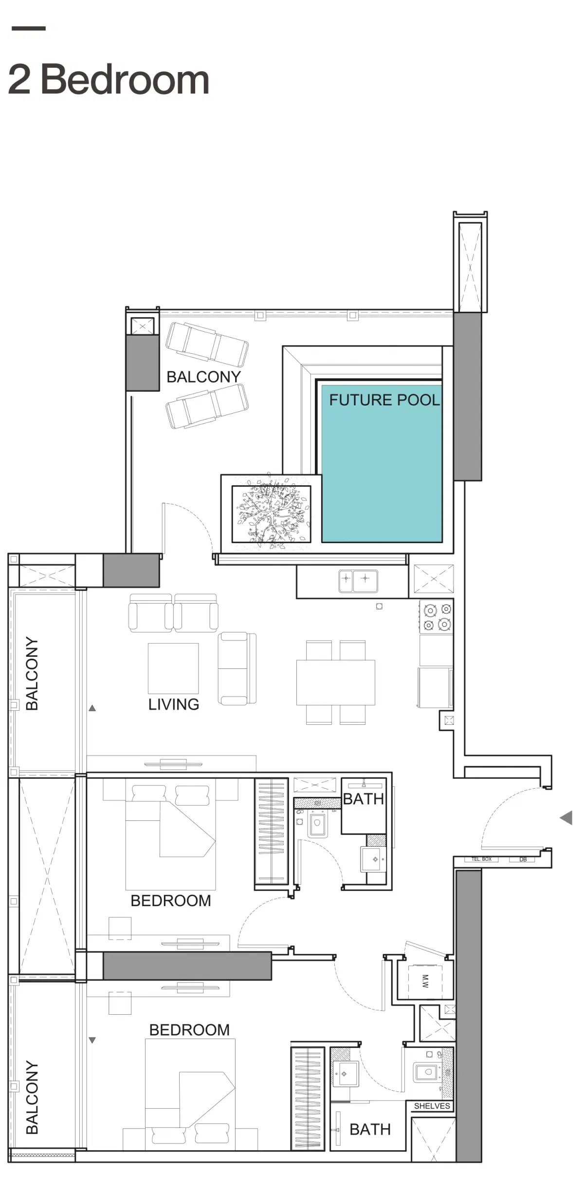 2 BR Appartment