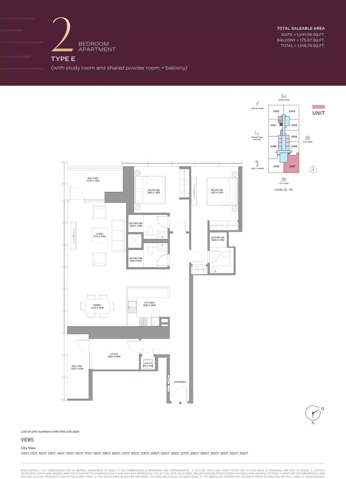 2 Bedroom Apartments