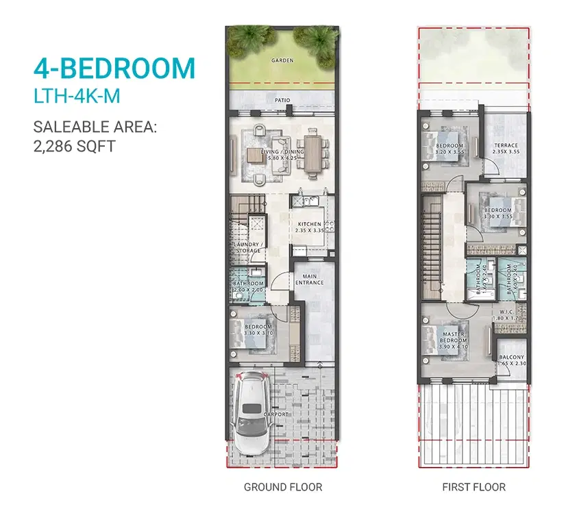 4 Bedroom Townhouses