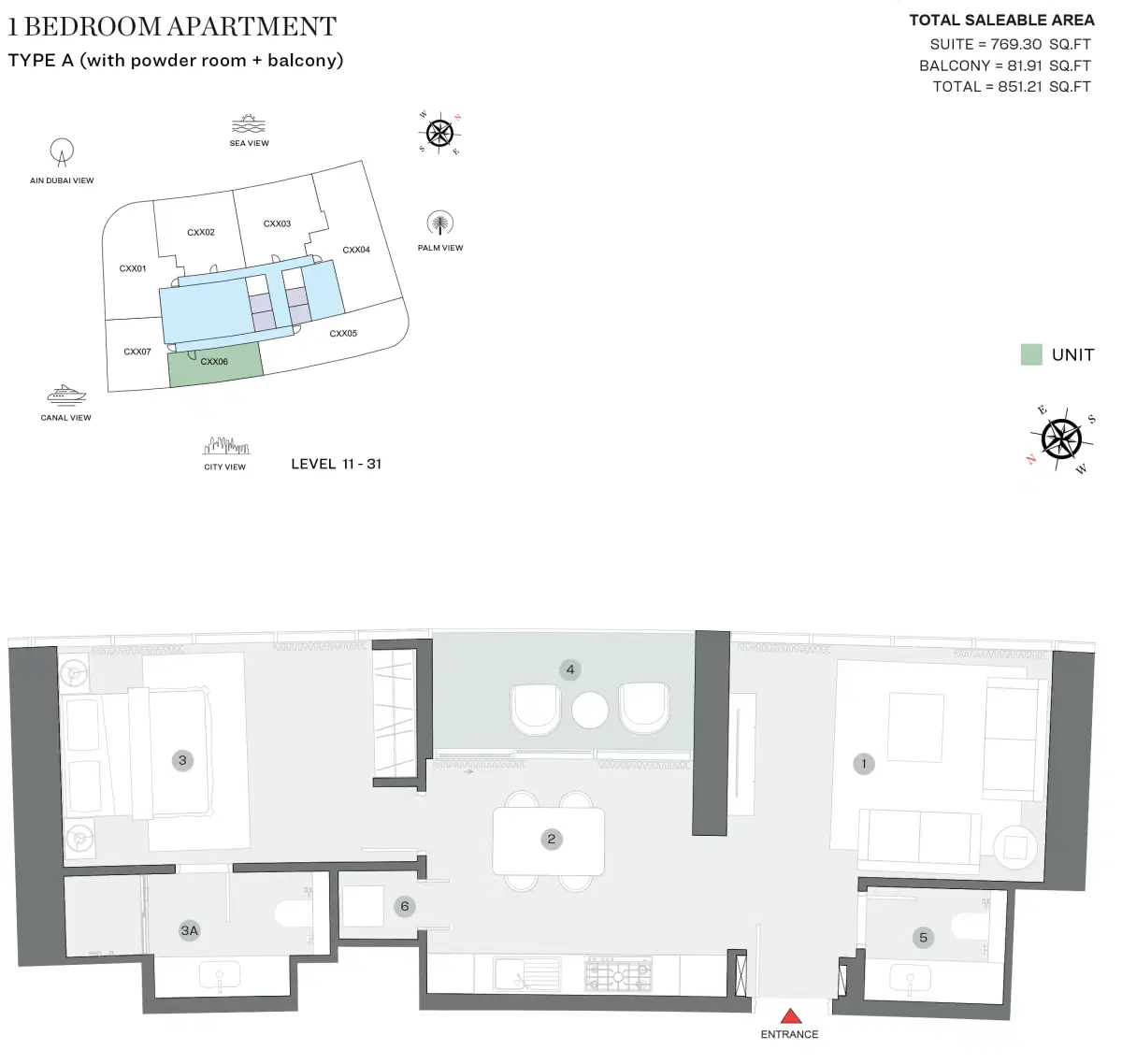 1 BR Apartment