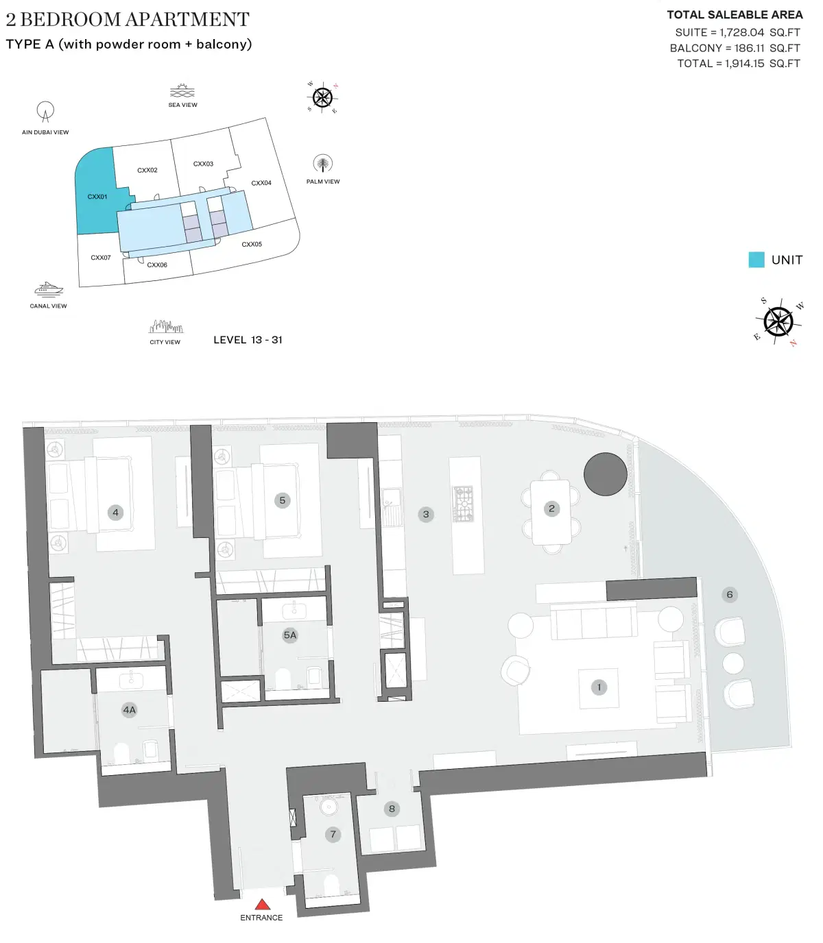 2 BR Apartment