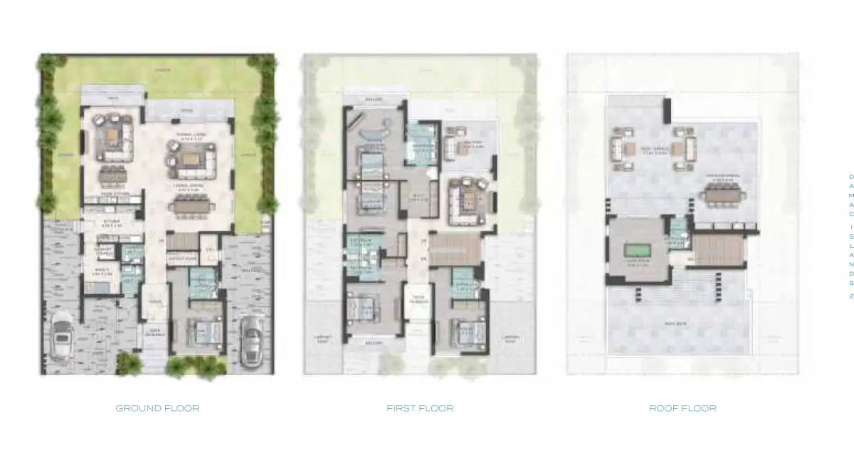 Bahamas at Damac Islands 2 6 BR Floor Plan 6276 Sq. Ft.