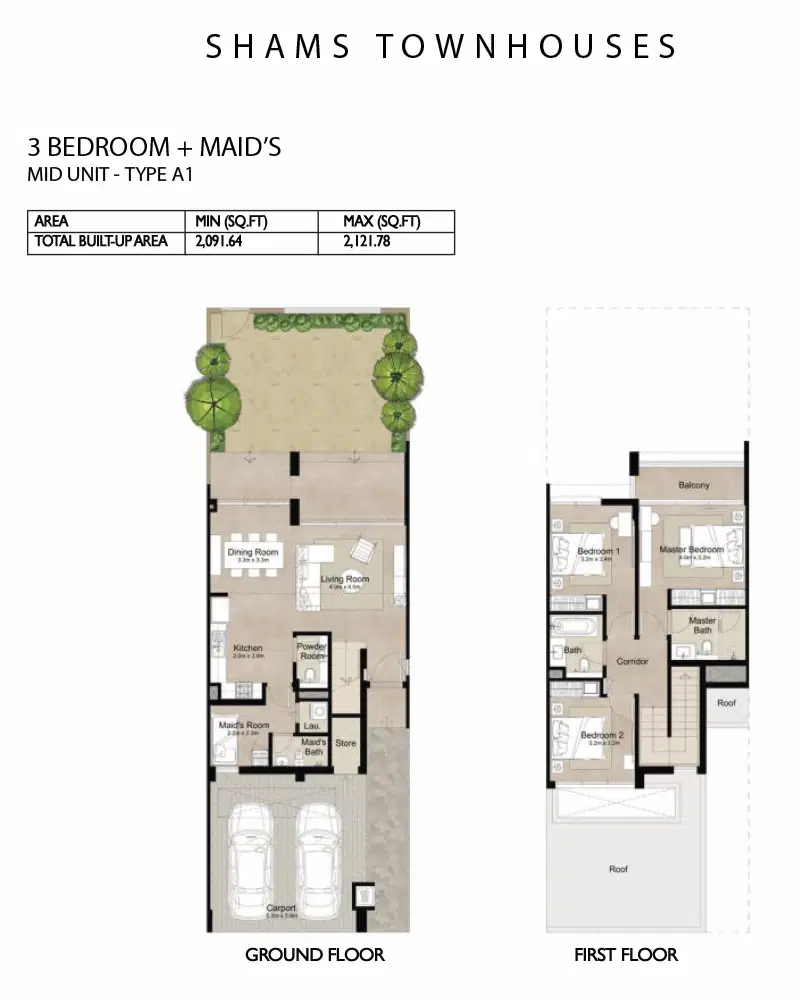 3 Bedroom Townhouses