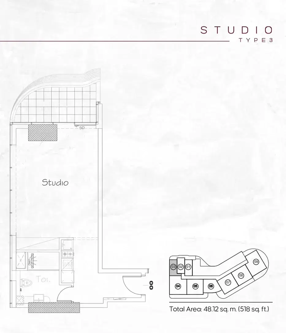 Acube Electra Studios & Apartments at JVC Dubai Studios Floor Plan