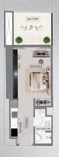 Binghatti Maybach At Meydan Studio Floor Plan