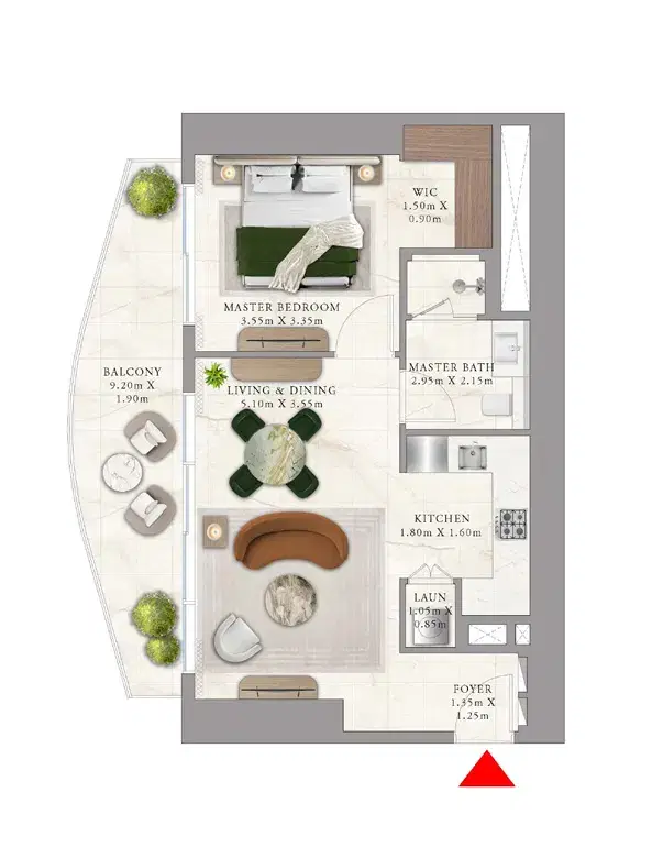 1 Bedroom Apartments