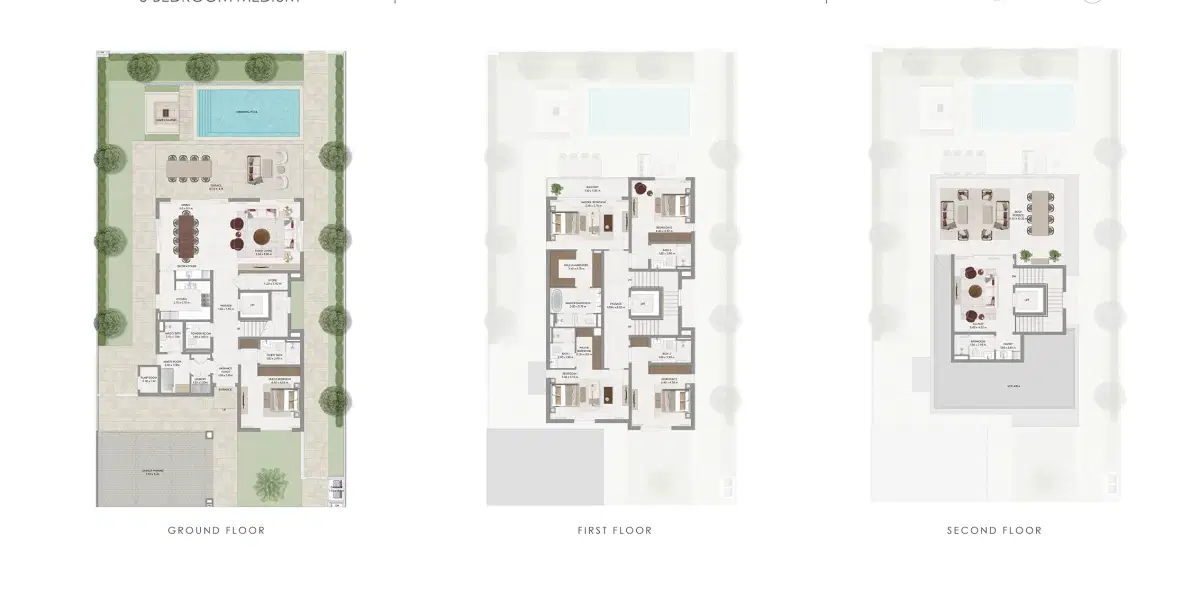 Emaar Avelia at The Valley | Luxury Villas in Dubai 5 BR Villa Floor Plan