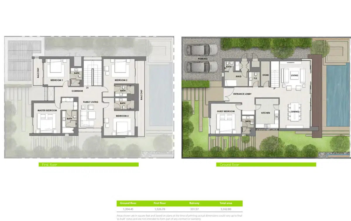 The Park Villas 5 BR Villa Floor Plan
