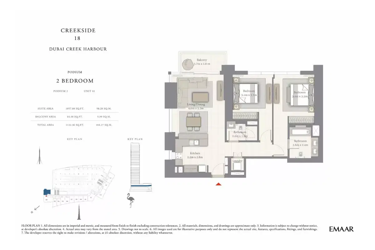 2 BR Appartment