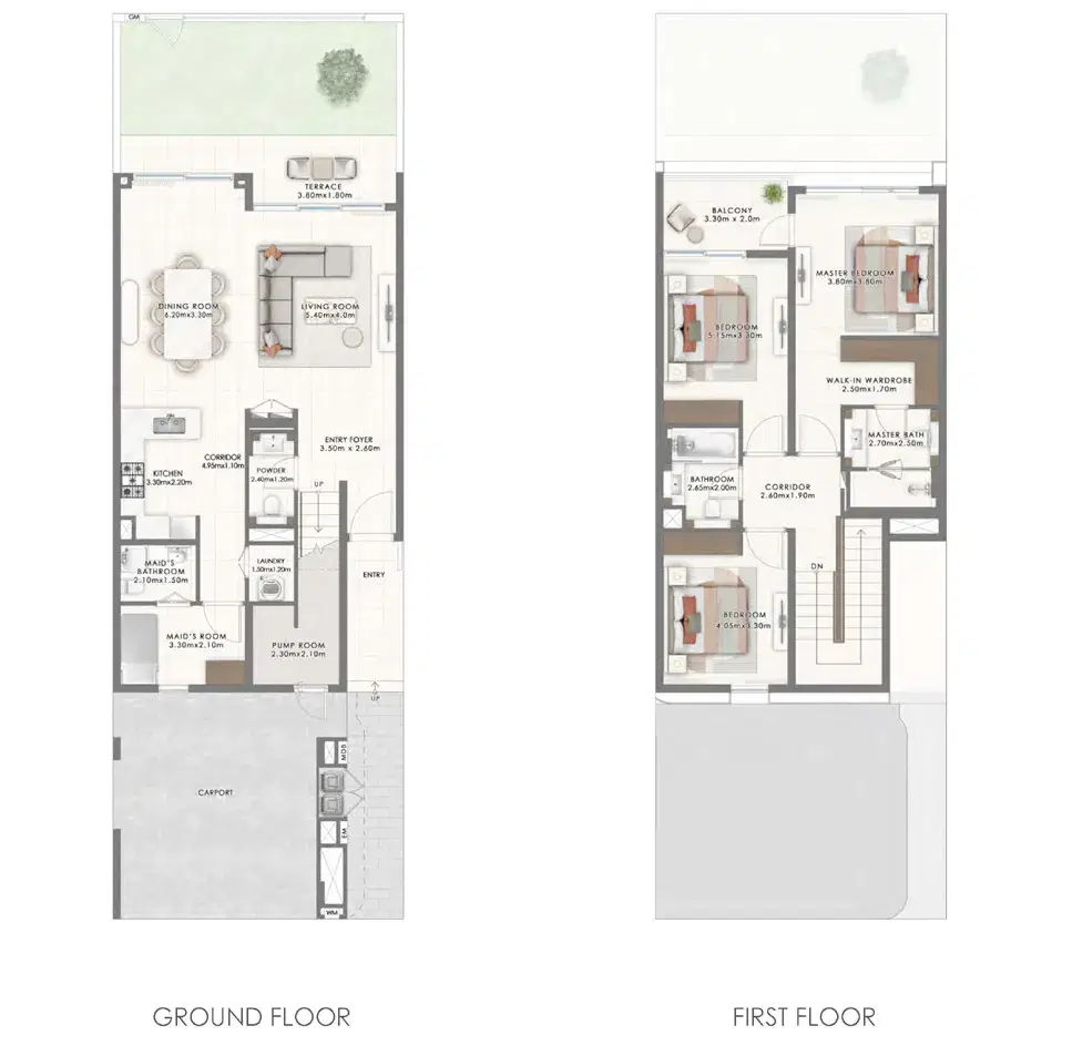 3 Bedroom Townhouses