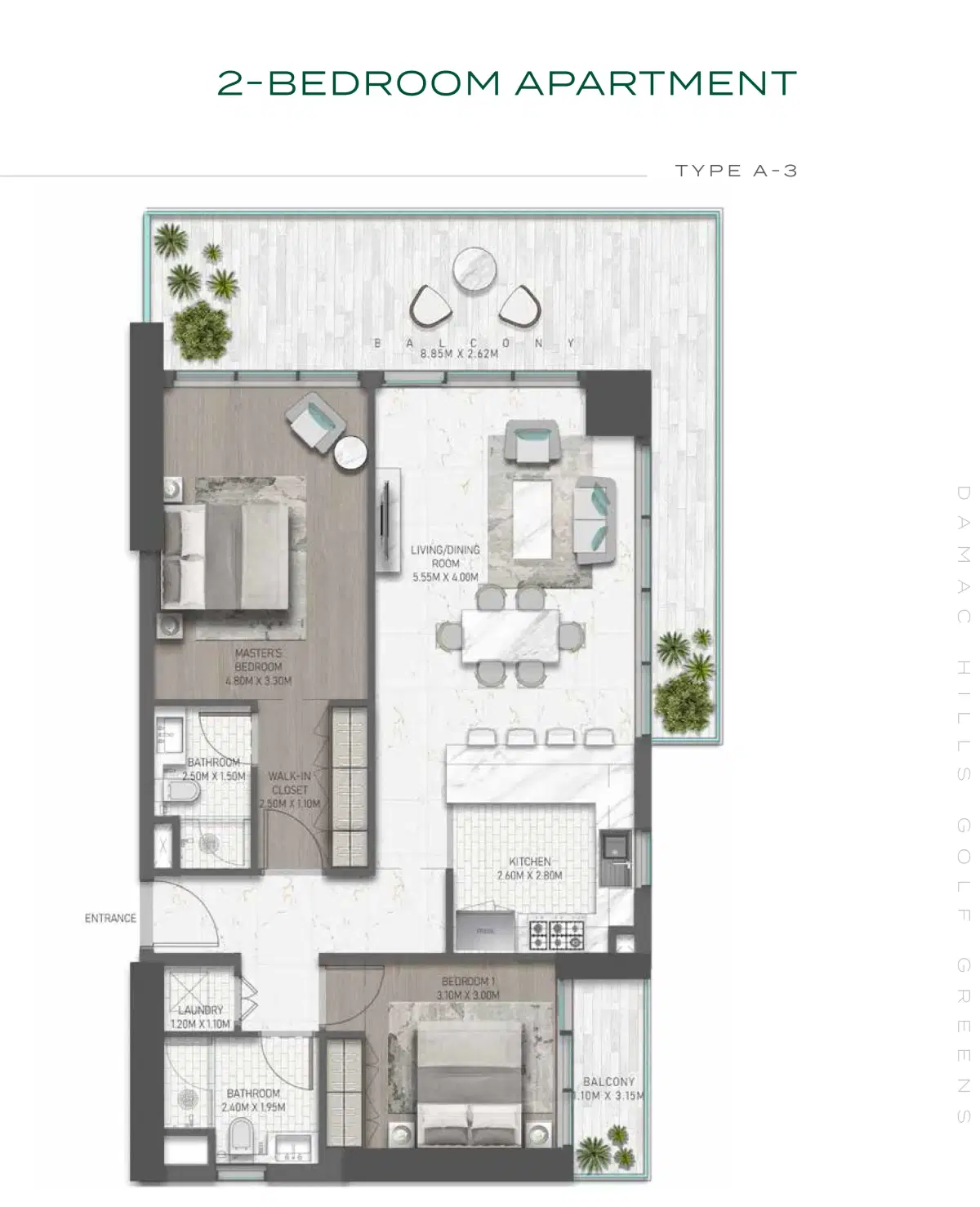 2 Bedroom Apartments